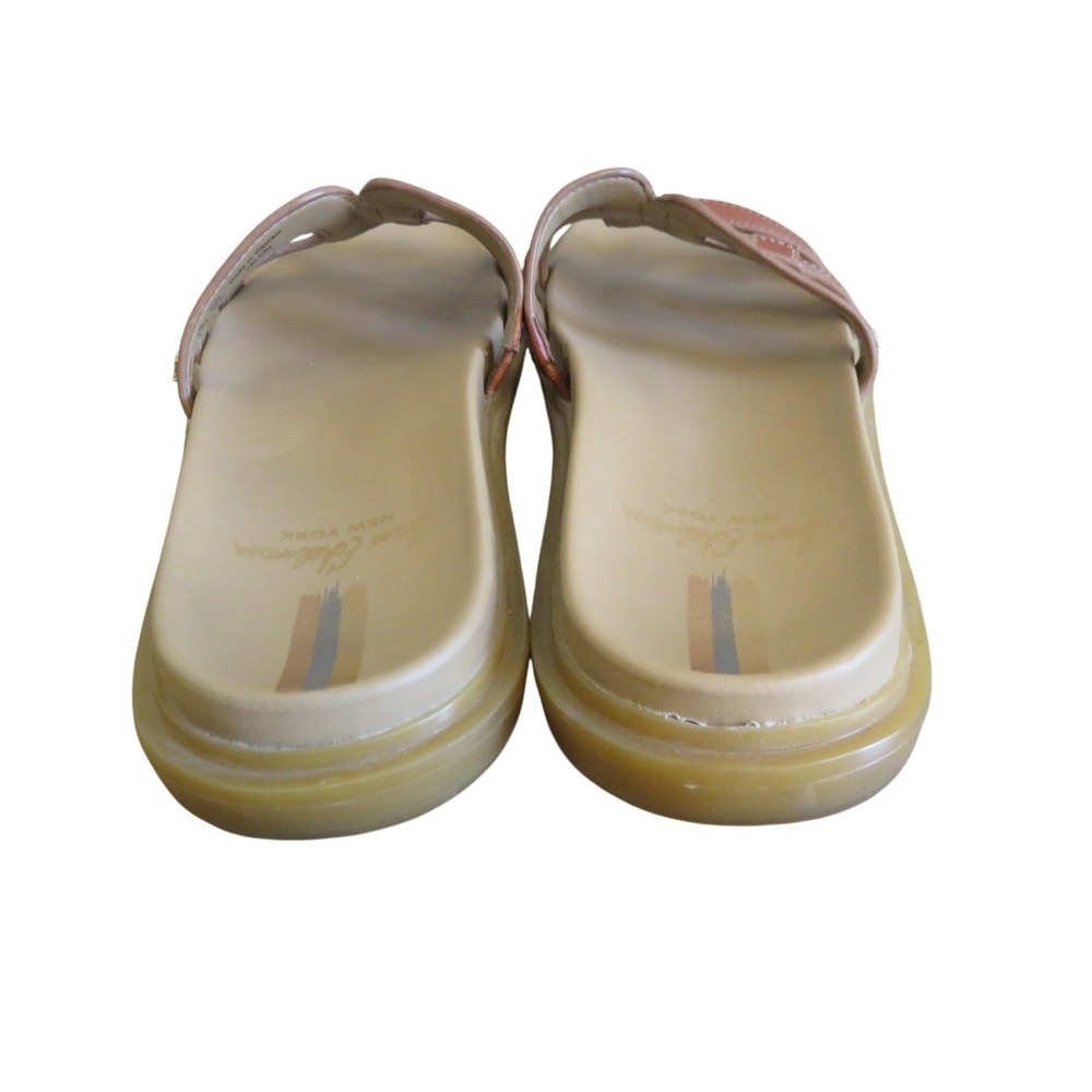 Sam Edelman Valeri Leather Slide Sandals Brown Cutout Platform Womens 8.5M 38.5 - Picture 5 of 7